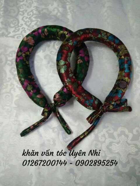 Mấn cách tân tròn gấm hàng đặt