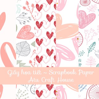 LOVE Giấy Họa Tiết Scrapbook - Scrapbook Paper P.1 (rất nhiều mẫu)