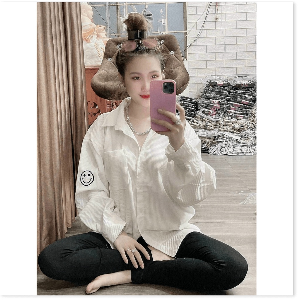 Áo khoác nhung kiểu sơ mi NỮ SIÊU XINH CHO CÁC CHỊ EM KOKO MI FASHION