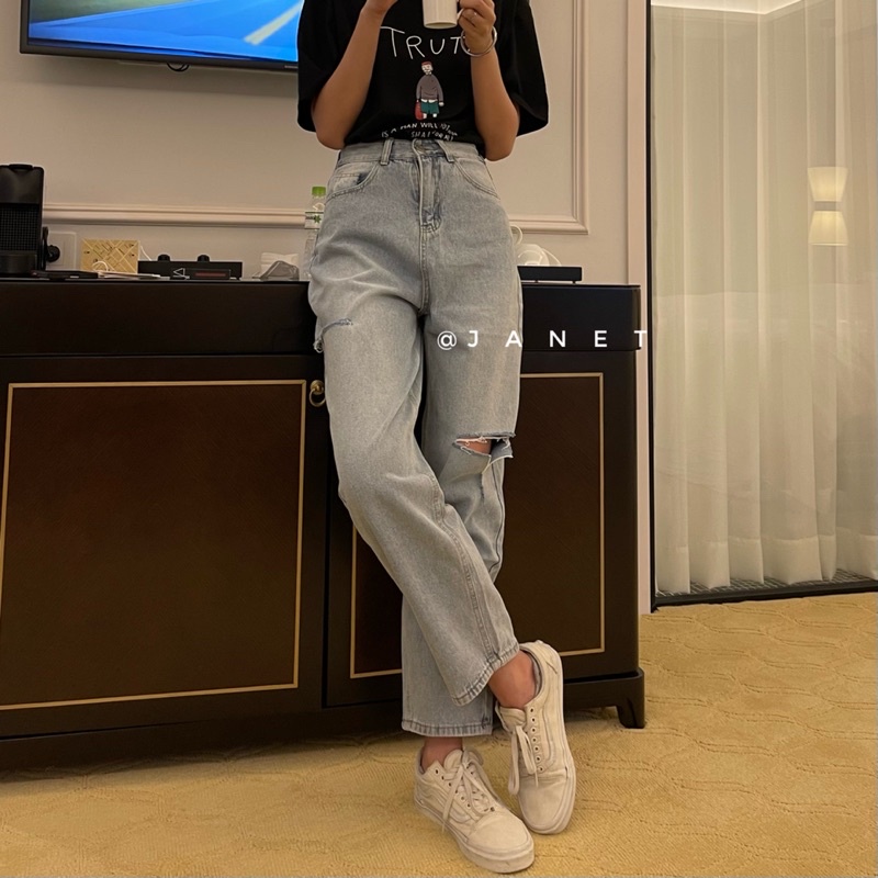 Baggy jeans form lớn 8679 janetclothingjeans