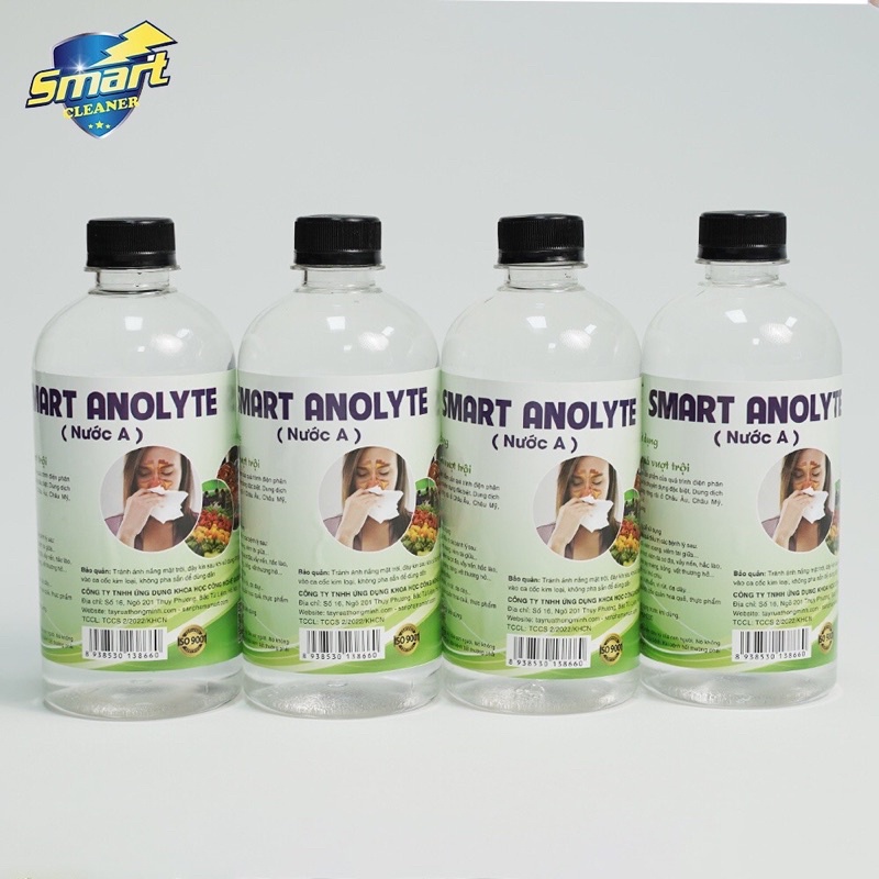 Smart A, Dung dịch sát khuẩn Anolyte, sát khuẩn vết thương, súc miệng