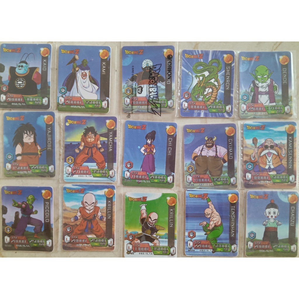 Thẻ bài Toonies Dragon ball mùa đầu tiên 74 thẻ