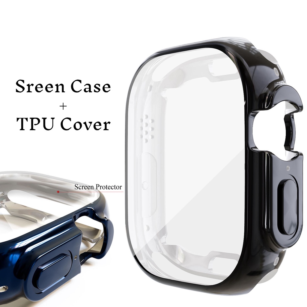 Ốp TPU Trong SuốT BảO Vệ MàN HìNh Cho ĐồNg Hồ Apple Watch Ultra 49mm IWatch Series 8 Pro