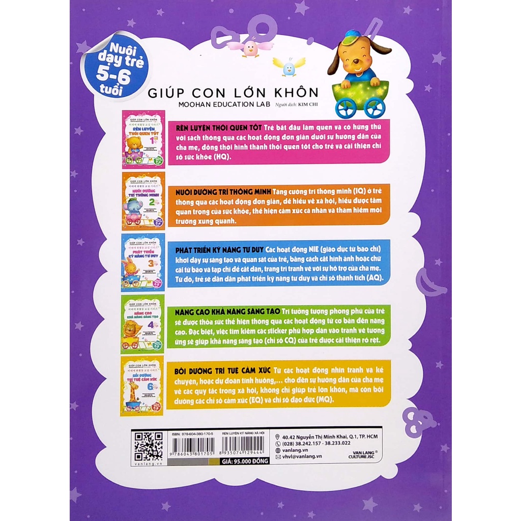 Sách Giúp Con Lớn Khôn - Rèn Luyện Kỹ Năng Xã Hội 5 (Nuôi Dạy Trẻ 5-6 Tuổi) - VLG