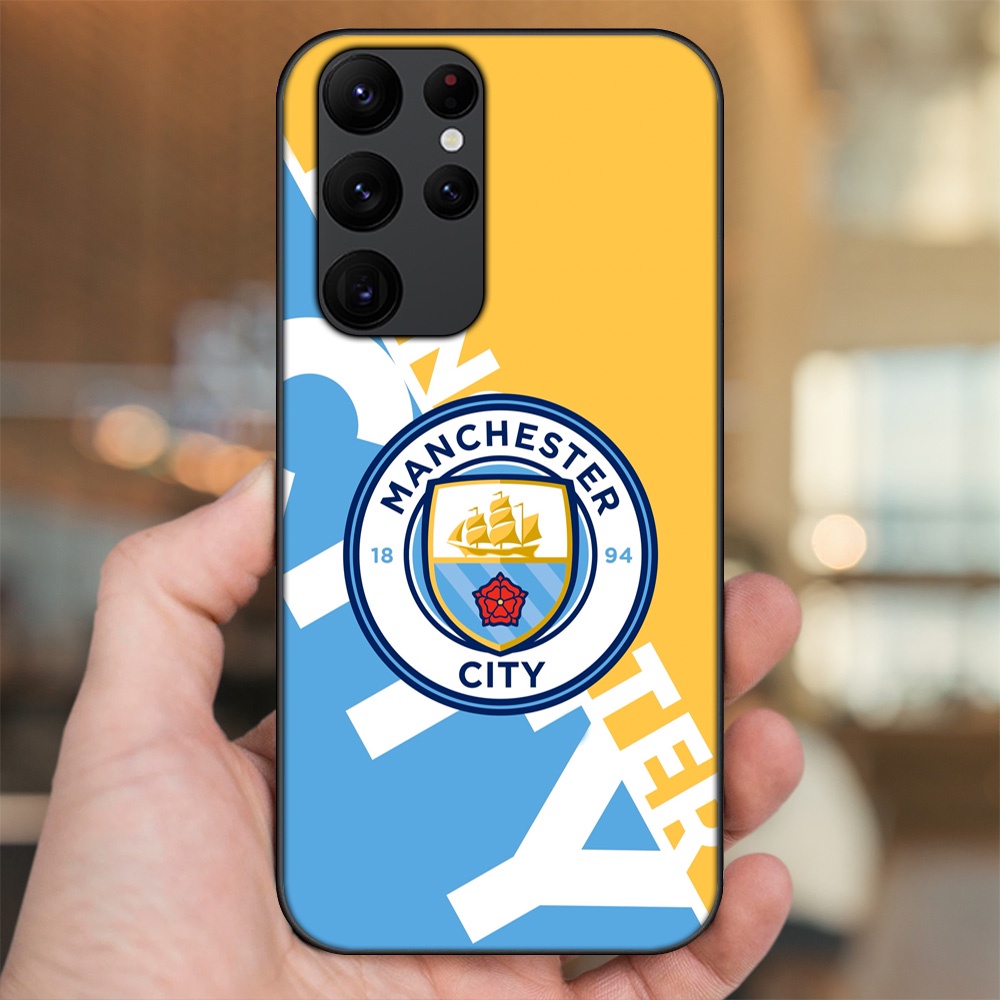 Ốp lưng Samsung S20 Ultra viền đen in hình Manchester City MC