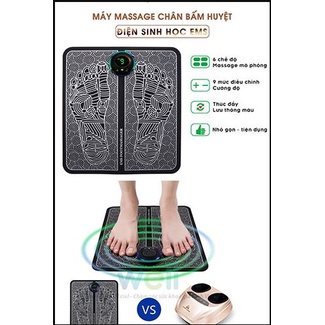 Thảm Massage Chân EMS Giúp Lưu Thông Khí Huyết, Giảm Đau Mỏi Chân, Chăm Sóc Sức Khỏe, Pin Sạc, Màn Hình Kỹ Thuật