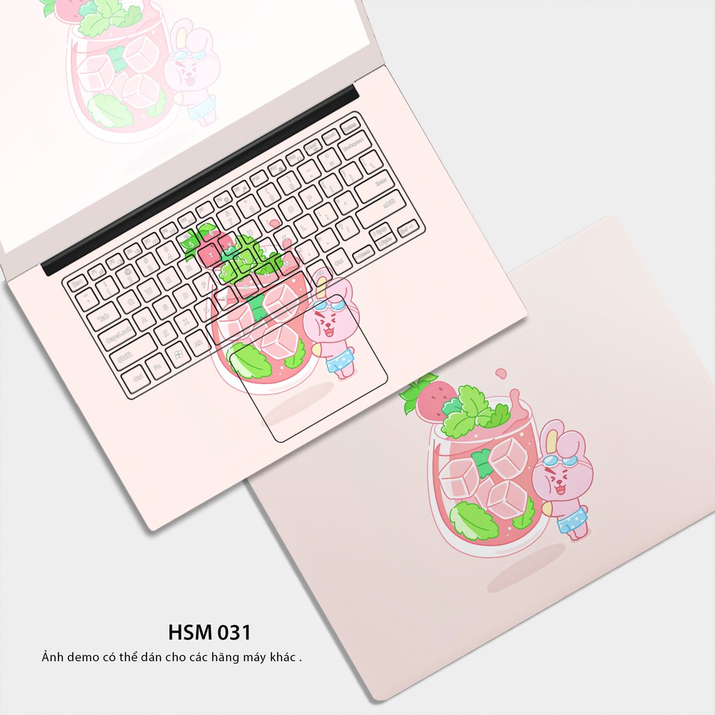 Miếng dán skin Laptop cực cute - Áp dụng cho hầu hết các dòng laptop (KH nhắn rõ model máy để được cắt chính xác)