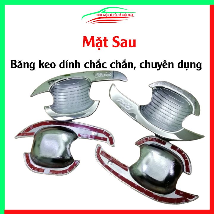 Ốp hõm mạ crom Everest 2008-2015 sáng bóng chống trầy bảo vệ cửa xe ô tô