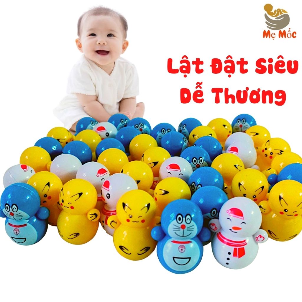 Đồ Chơi Lật Đật Doraemon Và Pikachu Siêu Dễ Thương Cho Bé Vui Chơi Phát Triển - Shop Mẹ Mốc ,LĐMN
