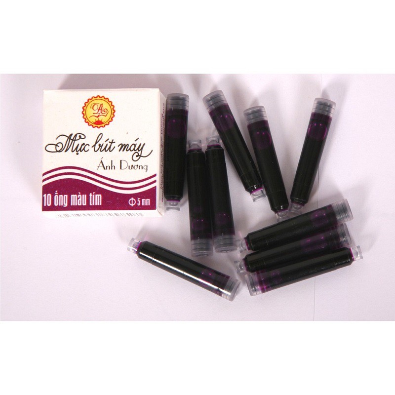 Mực Ống Màu Tím - Mực Bút Máy Ánh dương