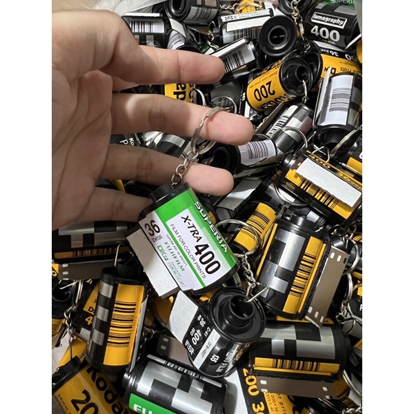 Móc khoá cuộn film dùng để in ảnh
