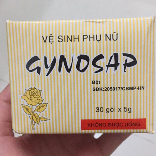 Gói bột vệ sinh phụ nữ GYNOSAP, Sát khuẩn, vệ sinh vùng kín cả nam và nữ