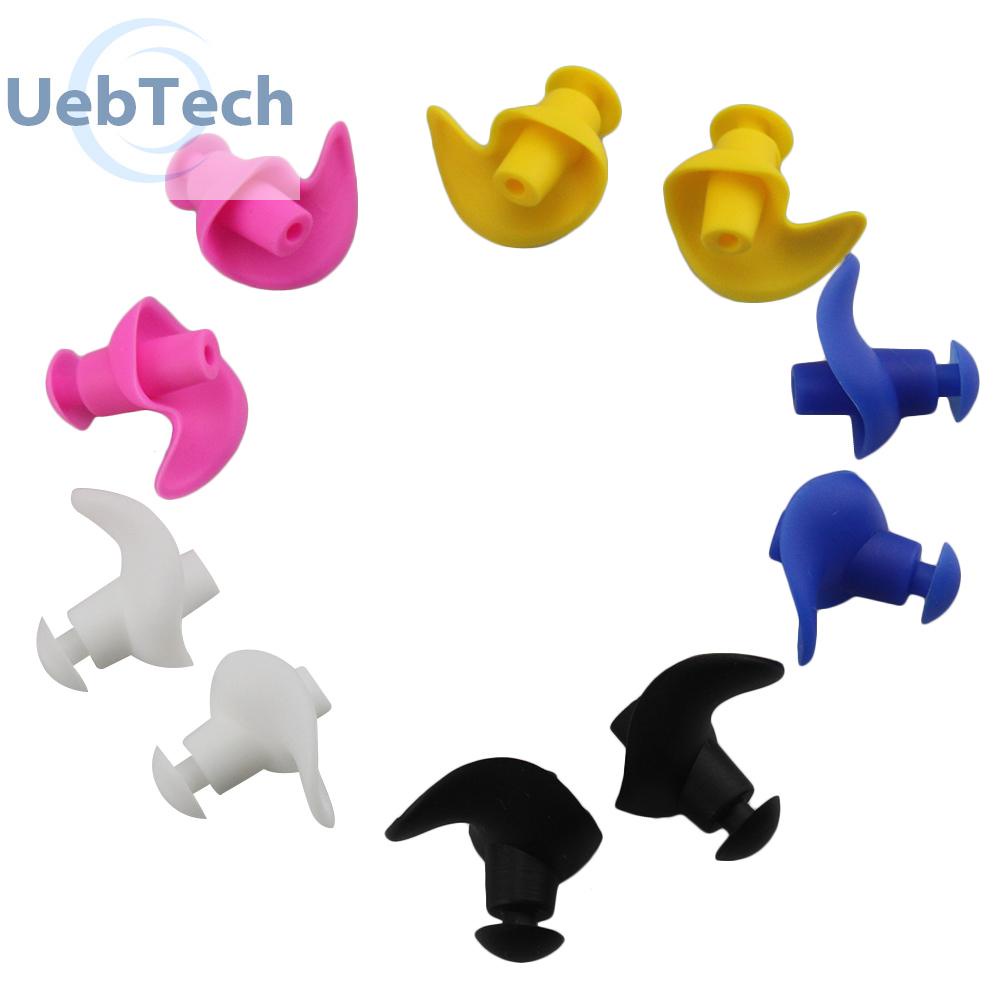 1 Cặp Nút Bịt Tai Bằng Silicone Chống Thấm Nước Nhỏ Gọn Tiện Dụng Khi Đi Bơi