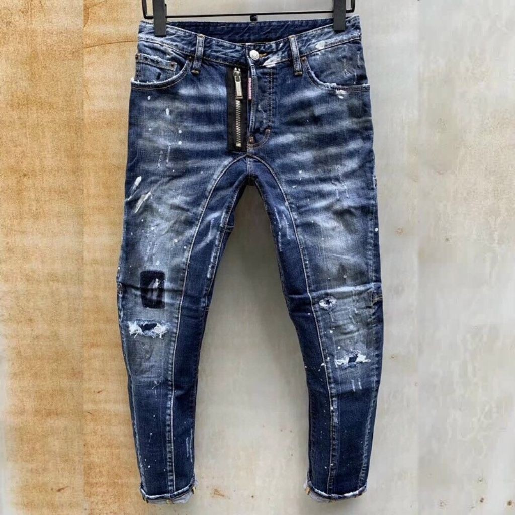 Quần Jean Nam DR376RT Chất Bò Ống Côn Phối Rách Cá Tính Trẻ Trung DRMT Hàng Đẹp Chuẩn Shop Chất Jean Mềm Mịn . | WebRaoVat - webraovat.net.vn