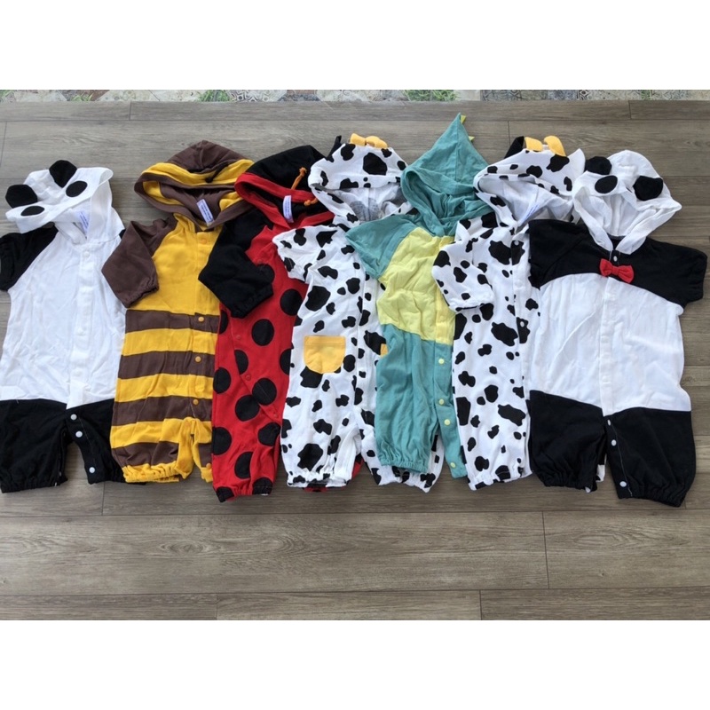 Body liền thân hình thú cho bé 3-5kg-Bodysuit, bộ liền quần, body thú dài tay, ngắn tay cho trẻ