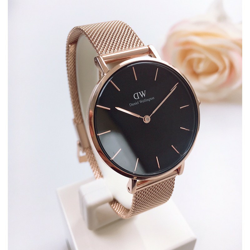 Đồng hồ nữ Dalewing đồng hồ nữ dây thép lưới size 22mm chống nước 3ATM bảo hành 24 tháng oria watch