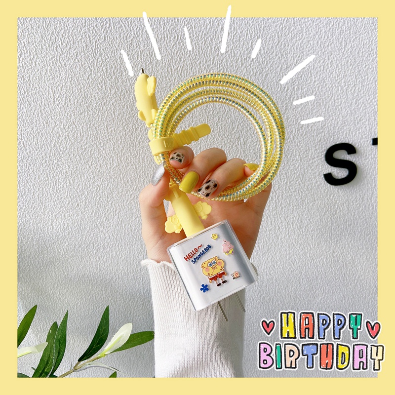 Bộ 5 Phụ Kiện Bảo Vệ Dây Cáp Sạc Tai Nghe Apple 12 18W/20W