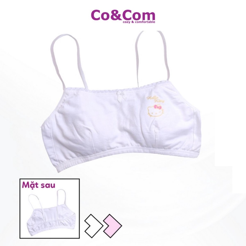 Áo Lá Học Sinh Cotton Modal Cao Cấp Co&amp;Com 2 Dây Thoáng Khí Mềm Mại Co Giãn Thoải Mái