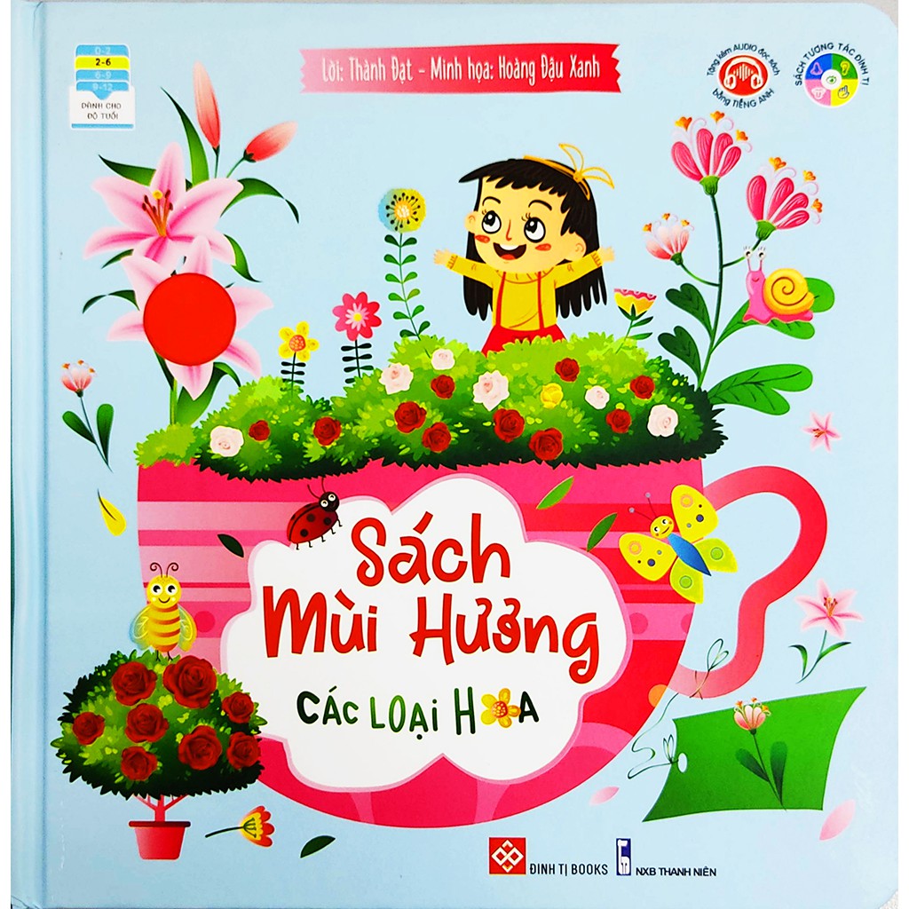 Sách cho bé - Sách mùi hương các loại hoa