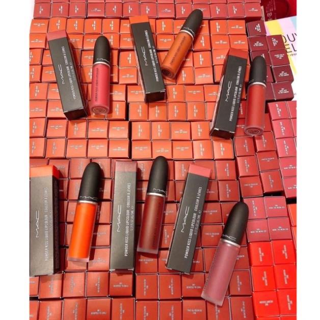 Son Kem Mac Powder Kiss Liquid Lipcolour - màu 988 989 990 991 998 💋