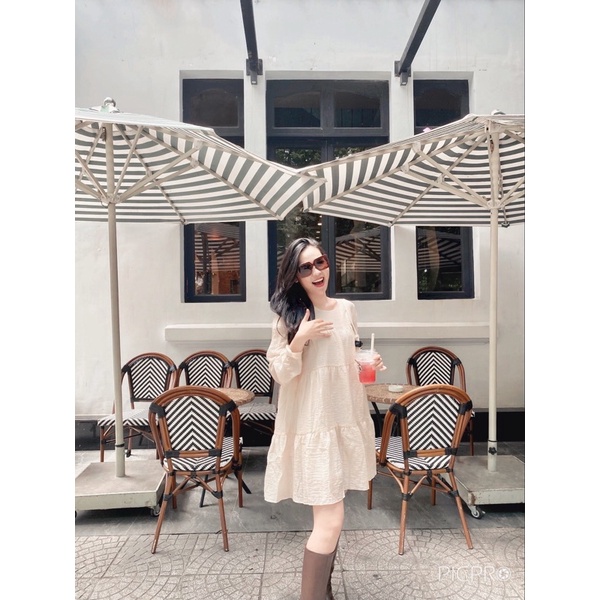 Đầm Noti Dài Tay Hàn Quốc Cao Cấp,