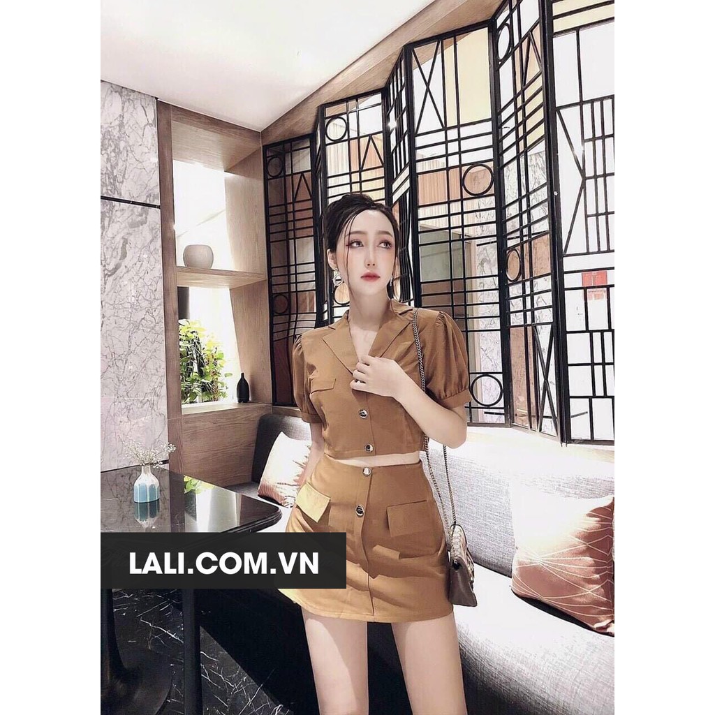 Set áo tay phồng chân váy LALI NHD23