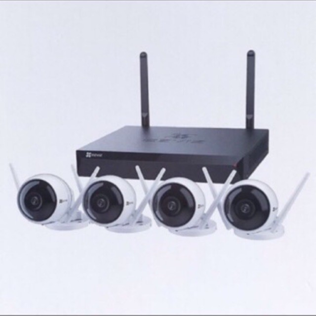 Camera Bộ Kit Wifi gồm đầu ghi NVR 8 kênh CS-X5S-8W + 4 camera wifi C3WN 1080p)
