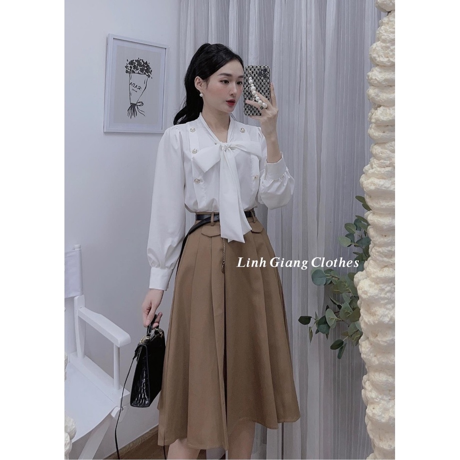 Chân váy nữ các loại có quần trong chân váy nữ chất tuyết mưa cao cấp nhiều mẫu để khách lựa chọn Banamo Fashion 53