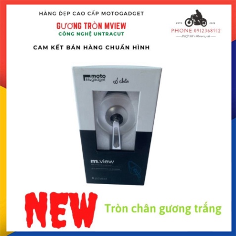Gương Chiếu hậu mview moto gadget Kiểu Tròn- giá 1 chiếc full hộp