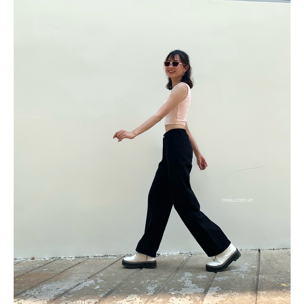 [Miều Fashionista] Quần ống suông jean - 8069
