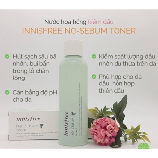 Nước hoa hồng Nosebum Toner Innisfree loại mới nhất dành cho da dầu nhờn!