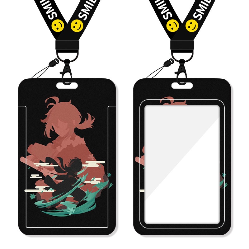 New Zhongli Hutao Genshin Impact Yuanshen Card Holder Meal Card Student Klee Xiao Keqing Hutao Bus Card Lanyard Mona Tartaglia Childe Venti Card Holder Work Card Kamisato Ayaka Kazuha Favorite Diluc Ganyu