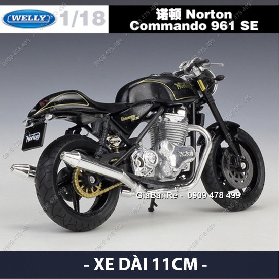 Xe Mô Hình Moto Norton Commando 961 Tỉ Lệ 1:18 - Welly - 8864