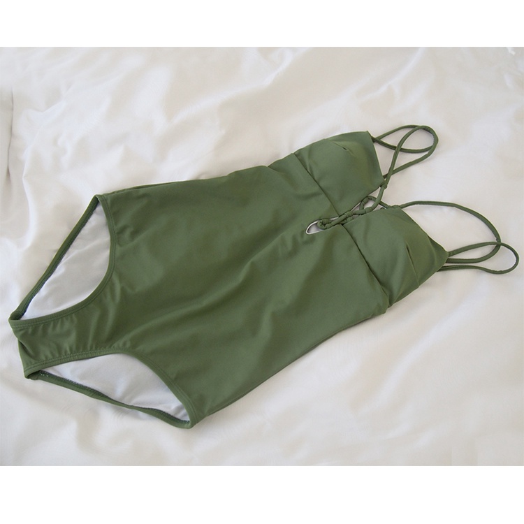 Bikini 1 mảnh liền thân kín đáo đồ bơi đi biển bigsize sexy Hàn Quốc cạp cao nâng ngực váy hở lưng che bụng 2625 DK11T5