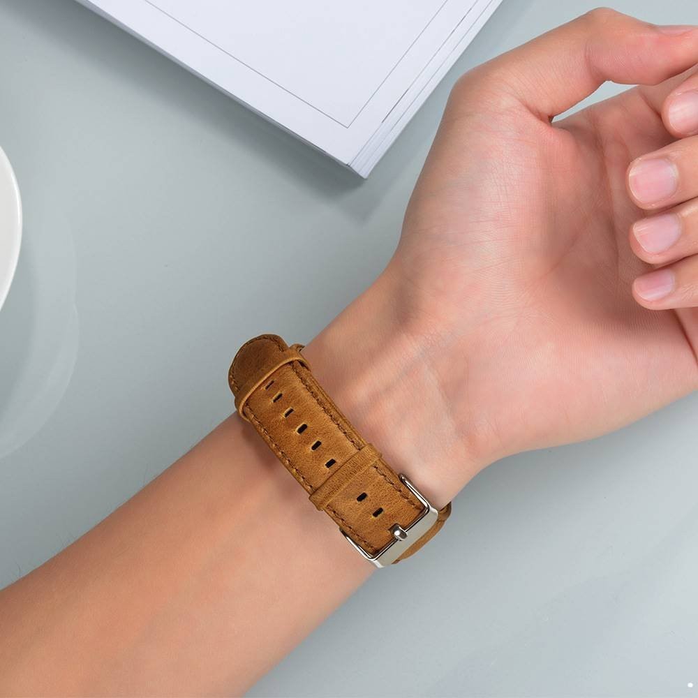 Dây Đeo Da Ngựa Cho Đồng Hồ Thông Minh Xiaomi Mi Band 5 Miband 5