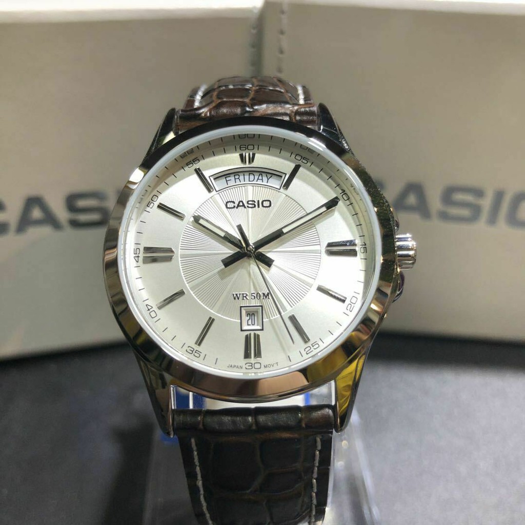 Đồng Hồ Nam Casio Standard MTP-1381L-7AVDF Chính Hãng | Casio Standard MTP-1381L-7A Dây Da