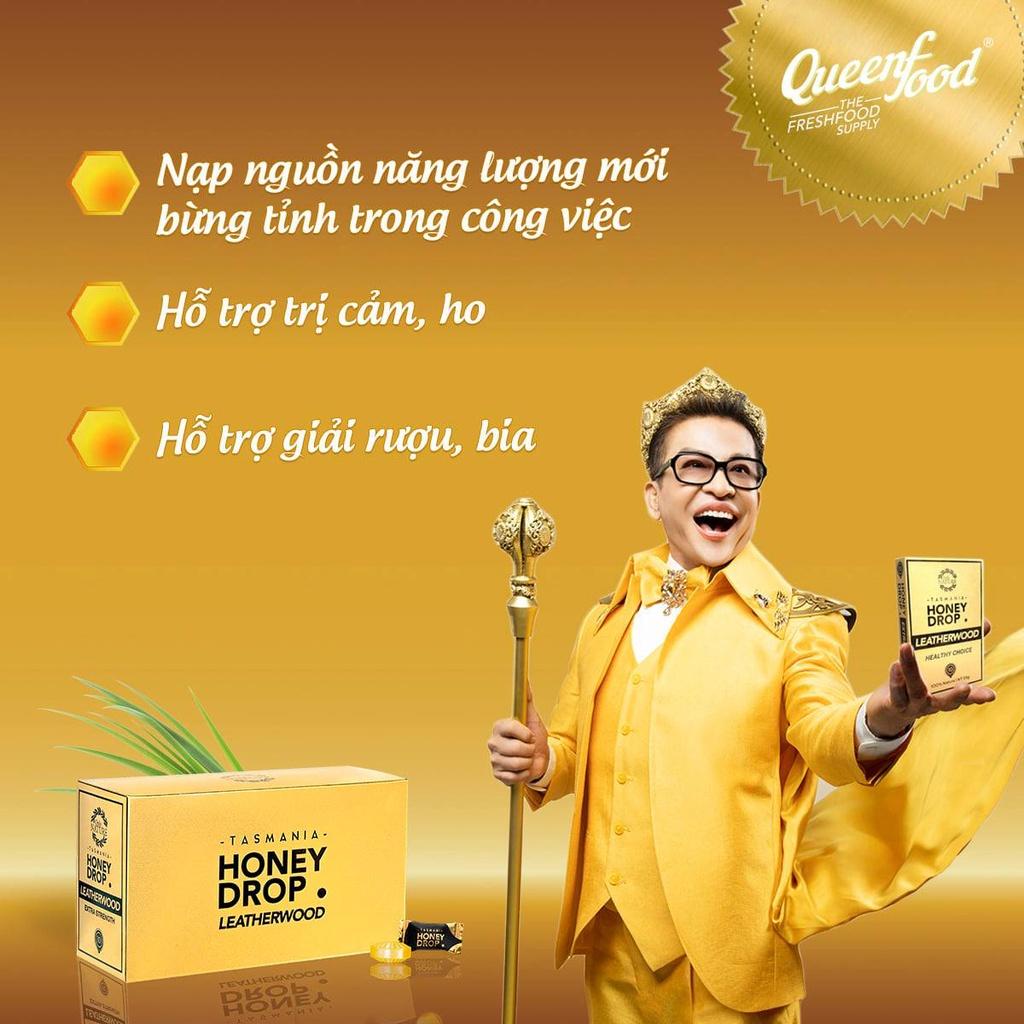Kẹo Sả Mật Ong Honey Drop Leatherwood hộp vàng 10v