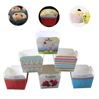 Cupcake vuông 50 cái/cây đủ mẫu (giao ngẫu nhiên)