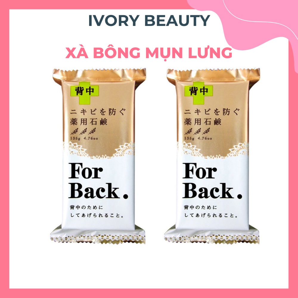 Xà Bông Cục Giảm Mụn Body Chỉ Sau 14 Ngày - Xà Phòng Mụn Lưng For Back Pelican Nhật 135gr