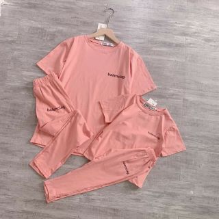 Bán sỉ Bộ Cotton cộc tay in chữ Balen cho nữ