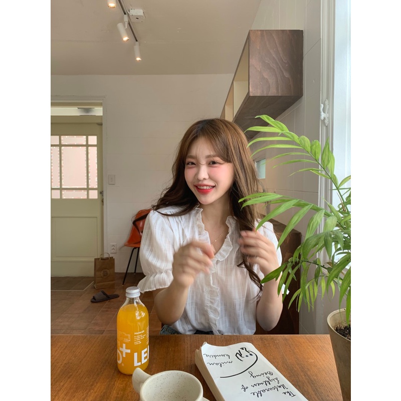 Áo Nữ Tay Ngắn Cổ Chữ V Thời Trang Thanh Lịch Tao Nhã