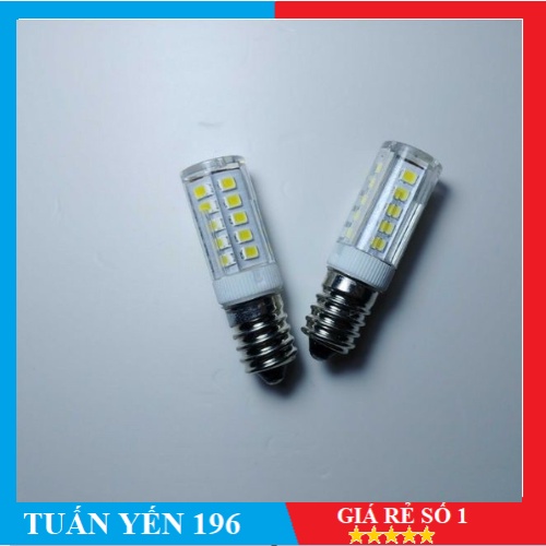 ⚡Rẻ Sập sàn⚡BÓNG LED TỦ LẠNH CHÂN E14 SÁNG TRẮNG/ VÀNG