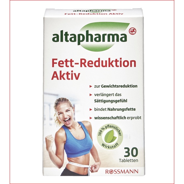 Giảm cân altapharma Fett Reduktion hộp 30 viên của Đức