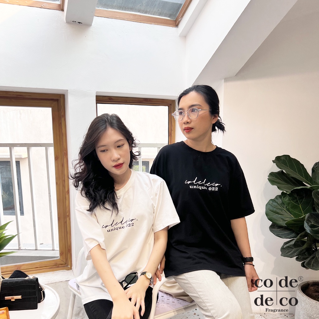 Áo thun unisex CODEDECO Unique 022 phông tay lỡ nam nữ form rộng