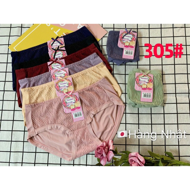 Combo 10 quần lót thun lạnh pha ren cao cấp xuất nhật 305