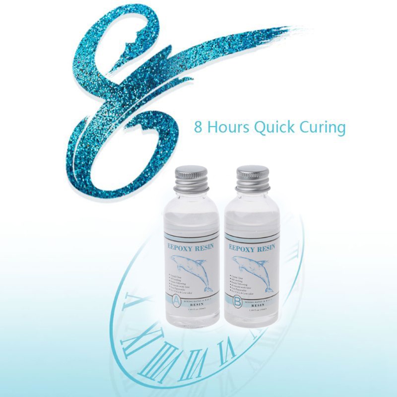Khuôn Nhựa Resin 3 Mặt Trong Suốt Làm Trang Sức Thủ Công Diy 1: 1