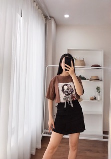 Pull cô gái nơ nhũ đính cườm