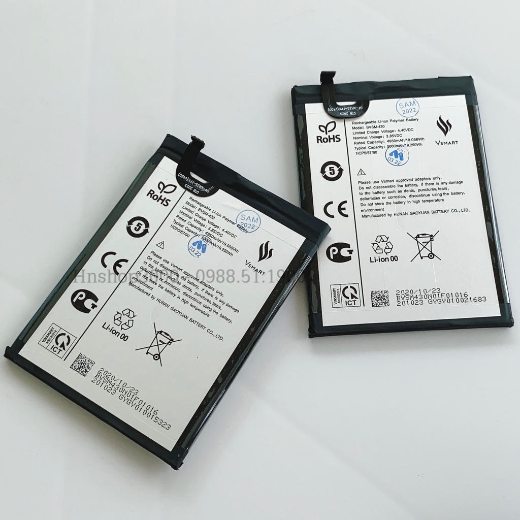 Pin Vsmart Joy3/ Live 4 BVSM-430 Dung Lượng 5000mAh Zin Chính Hãng - Bảo Hành 6 Tháng