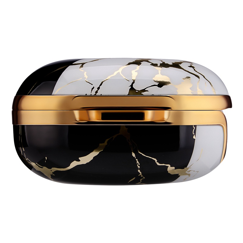 Sang Trọng Vỏ Bảo Vệ Hộp Sạc Tai nghe không dây Mạ Điện Họa Tiết Vân Đá Cho Samsung Galaxy Buds Live