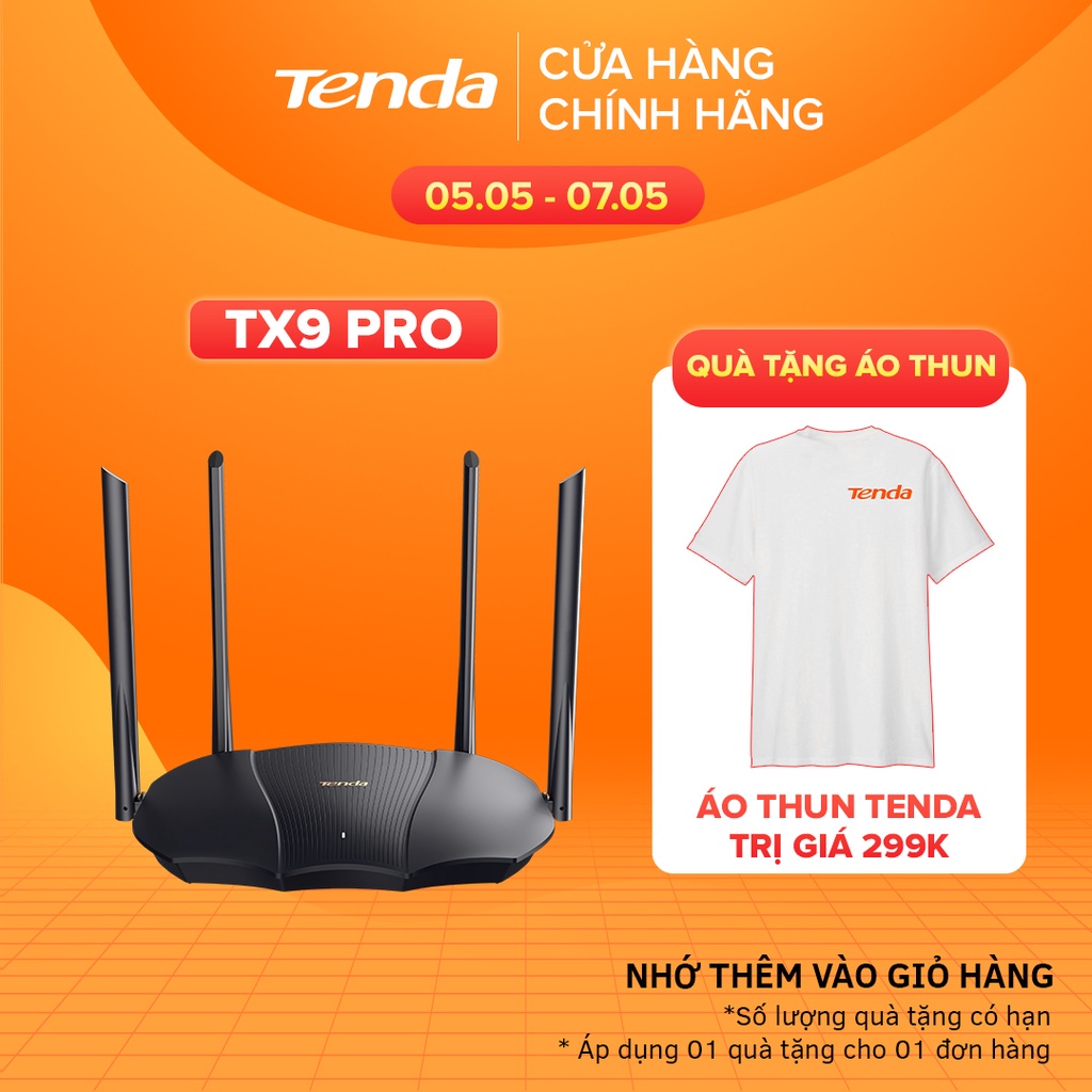 Tenda Thiết bị phát Wifi TX9 Pro Chuẩn Wifi 6 AX3000Mbps - Hãng phân phối chính thức